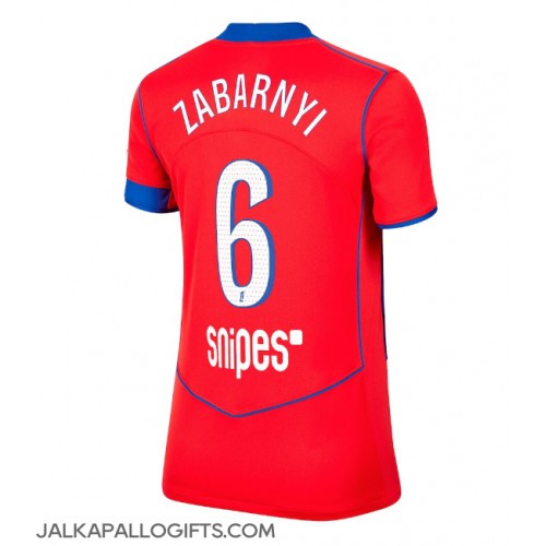 Paris Saint-Germain Illia Zabarnyi #6 Kolmaspaita Naiset 2025-26 Lyhythihainen